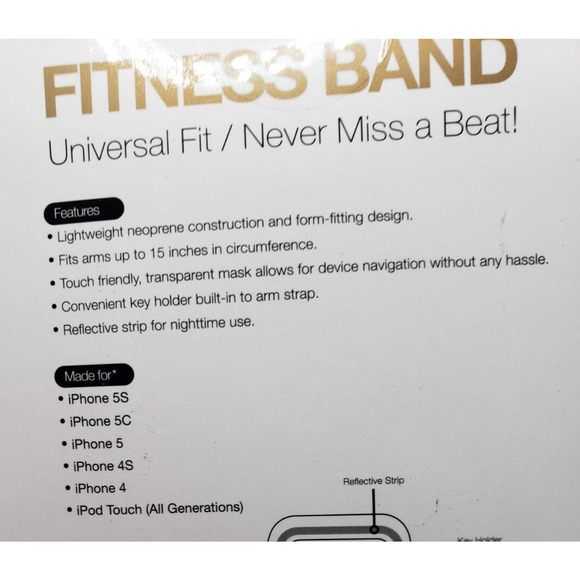 Fitness Band Universal Fit Made For 5S 5C 5 4S 4 iPod Touch Gold - Picture 3 of 4